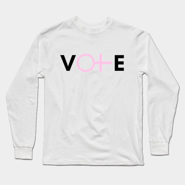 Vote Women's Rights Long Sleeve T-Shirt by 9 Turtles Project